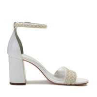 Funki Buys | Shoes | Women's Block Heel Wedding Sandals | Pearl
