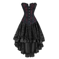 Funki Buys | Dresses | Women's Gothic Victorian Corset Bustier Dress