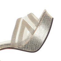 Funki Buys | Shoes | Women's Shimmery Mesh Platform Luxury Sandals