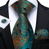 Funki Buys | Neckties | Men's 3Pcs Paisley Wedding Tie Sets