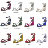Funki Buys | Shoes | Women's Pearl Bridal Wedding Shoes | Block Heels
