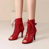 Funki Buys | Boots | Women's Mesh Lace Up Buckle Ankle Boots