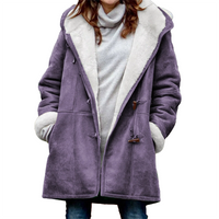 Funki Buys | Jacket | Women's Thick Fleece Hooded Long Coat