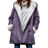 Funki Buys | Jacket | Women's Thick Fleece Hooded Long Coat