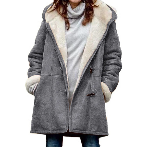 Funki Buys | Jacket | Women's Thick Fleece Hooded Long Coat