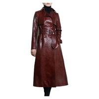 Funki Buys | Jackets | Women's Aligator Print Faux Leather Coat