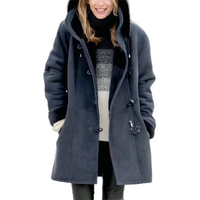 Funki Buys | Jacket | Women's Thick Fleece Hooded Long Coat