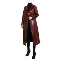 Funki Buys | Jackets | Women's Aligator Print Faux Leather Coat