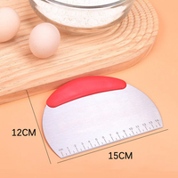 Funki Buys | Cooking Scrapers | Stainless Steel Dough Cutter Smoother