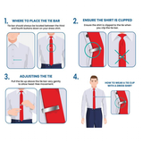 Funki Buys | Cufflinks | Men's Square Round Cufflinks Tie Clips Set