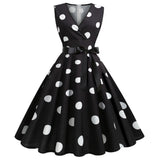 Funki Buys | Dresses | Women's Retro Swing Polka Dot Dresses