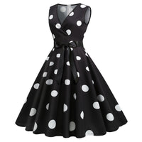 Funki Buys | Dresses | Women's Retro Swing Polka Dot Dresses