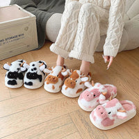Funki Buys | Shoes | Women's Warm Cartoon Cow Slippers