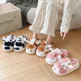Funki Buys | Shoes | Women's Warm Cartoon Cow Slippers