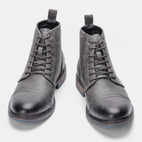 Funki Buys | Boots | Men's Faux Leather Formal Dress Boots | Retro Ankle Boots