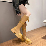 Funki Buys | Boots | Woman's Gothic Steampunk Buckle Boots | Retro Punk Combat