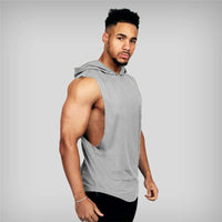 Funki Buys | Activewear | Men's Muscle Fitness Hoodie | Gym Tank Top