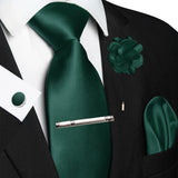 Funki Buys | Neckties | Men's Luxury 5 Pcs Ridged Silk Tie Set