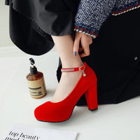 Funki Buys | Shoes | Women's Velvet Flock Platform Shoes | Party Pumps