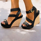 Funki Buys | Shoes | Women's Summer Fashion Peep Toe Wedge Sandals