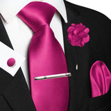 Funki Buys | Neckties | Men's Luxury 5 Pcs Ridged Silk Tie Set