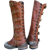 Funki Buys | Boots | Men's Women's Cosplay Leather Leg Armor