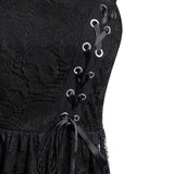 Funki Buys | Dresses | Women's Gothic Punk Mini Dress | Skull | Lace