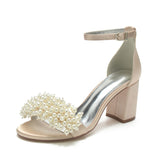 Funki Buys | Shoes | Women's Pearl Open Toe Wedding Sandals | Prom