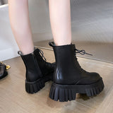 Funki Buys | Boots | Women's Gothic Punk Chunky Platform Boots