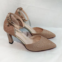 Funki Buys | Shoes | Women's Sparkly Wedding Shoes | Gold Silver Heels
