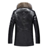 Funki Buys | Jackets | Men's Real Leather Winter Jacket | Fur Collar