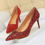 Funki Buys | Shoes | Women's High Heels Glitter Pumps | Wedding Bridal