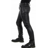 Funki Buys | Pants | Men's Luxury Faux Leather Pants | Tight Slim Fit