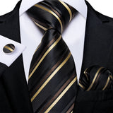 Funki Buys | Neckties | Men's Premium Fashion Silk 3Pcs Tie Set
