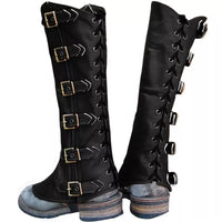 Funki Buys | Boots | Men's Women's Steampunk Leather Leg Armor | Larp