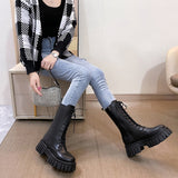 Funki Buys | Boots | Women's Gothic Punk Chunky Platform Boots