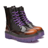 Funki Buys | Boots | Women's Men's Leather Lace-Up Ankle Boots