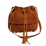 Funki Buys | Bags | Handbags | Women's Fringe Tassel Bucket Bag