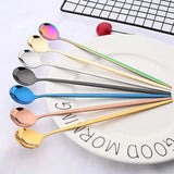 Funki Buys | Spoons | 6pcs Long Handled Soda Spoons | Stainless Steel