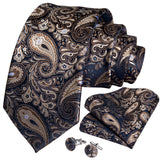Funki Buys | Neckties | Men's 3Pcs Paisley Wedding Tie Sets