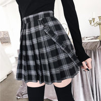 Funki Buys | Skirts | Women's Gothic Suspender Mini Skirt | Plaid