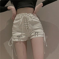 Funki Buys | Shorts | Women's Gothic Denim Summer Shorts | Streetwear
