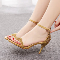 Funki Buys | Shoes | Women's Summer Fashion Beaded Sandals | 7cm