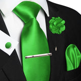 Funki Buys | Neckties | Men's Luxury 5 Pcs Ridged Silk Tie Set