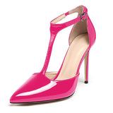 Funki Buys | Shoes | Women's Patent High Heel T-Strap Stilettos