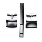 Funki Buys | Cufflinks | Men's French Shirt Cufflinks & Tie Clip Set