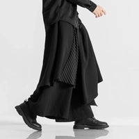 Funki Buys | Skirts | Men's Harajuku Style Skirt/Pant | Wide Leg Loose