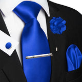 Funki Buys | Neckties | Men's Luxury 5 Pcs Ridged Silk Tie Set