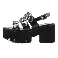 Funki Buys | Shoes | Women's Chunky Platform Sandals | Gladiator Shoes