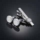 Funki Buys | Cufflinks | Men's Letter A-Z Cufflinks Tie Clip Set